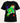 Camiseta Negra Trencadís Verde