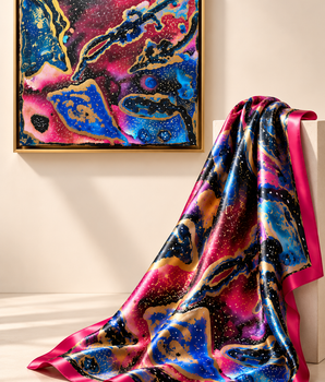 Pañuelo Galaxia Fucsia